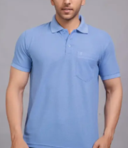 MENS SOLID POLO T - SHIRT - Image 3