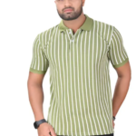 stripe polo t-shirt for men