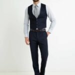 Men's Formal Waistcoat & Shirt Set