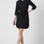 Women's Formal Solid Shirt Dress